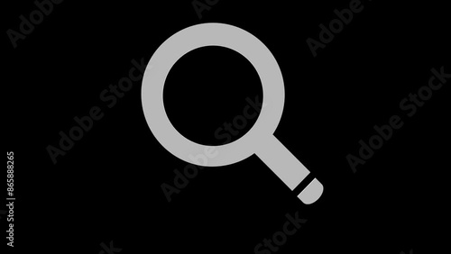 search find white set icon 3d illustration rotation