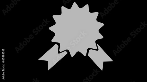 award white set icon 3d illustration rotation