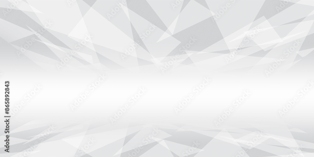 Fototapeta premium Geometric grid pattern. triangle shape White. stripes pattern gray background. Metal surface. Soft lines. Abstract gradient. silver diagonal and white background