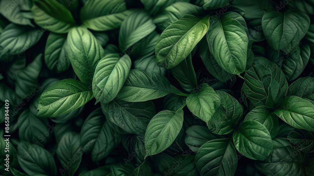 A close-up shot of a lush green foliage with a dark and moody atmosphere. A close-up shot of a lush green foliage with a dark and moody atmosphere.