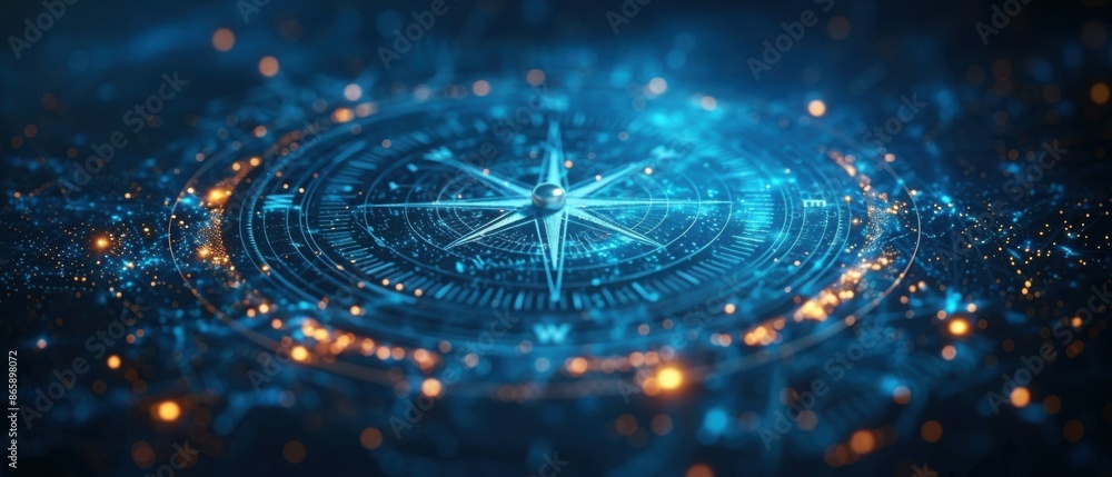 navigation concept for aviation. compass navigation concept for aviation. compass