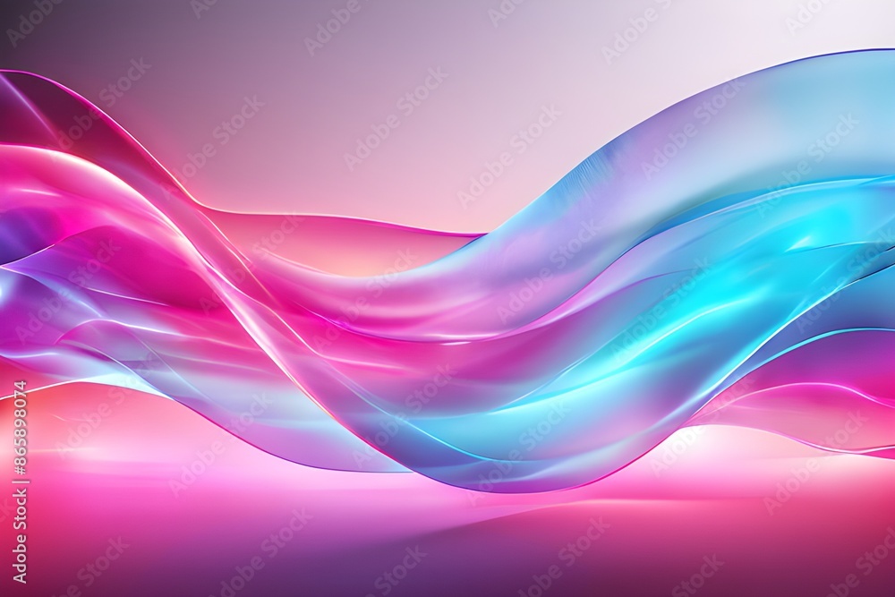 Fototapeta premium abstract futuristic neon wave background.