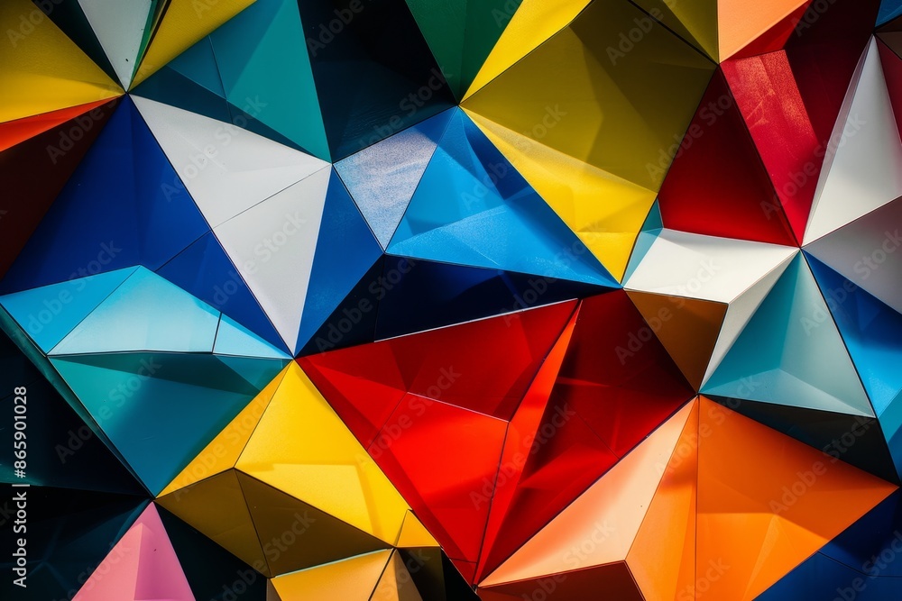 An abstract geometric pattern with sharp angles and contrasting colors, providing a modern and edgy background texture for contemporary designs An abstract geometric pattern with sharp angles and contrasting colors, providing a modern and edgy background texture for contemporary designs