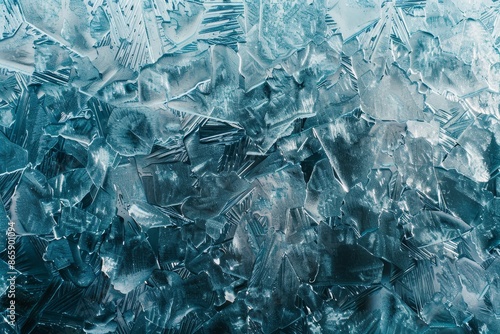 A high-definition image of frosted glass, with delicate ice crystals creating an intricate and mesmerizing texture ideal for winter-themed visuals