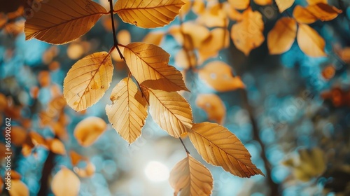 Tree Branch with Leaves photo