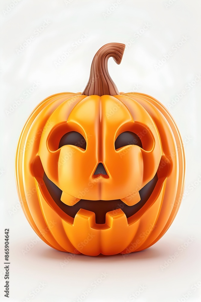 Charming of Playful Jack-o'-Lantern with Bold Colors and Minimalist Aesthetic Charming of Playful Jack-o'-Lantern with Bold Colors and Minimalist Aesthetic