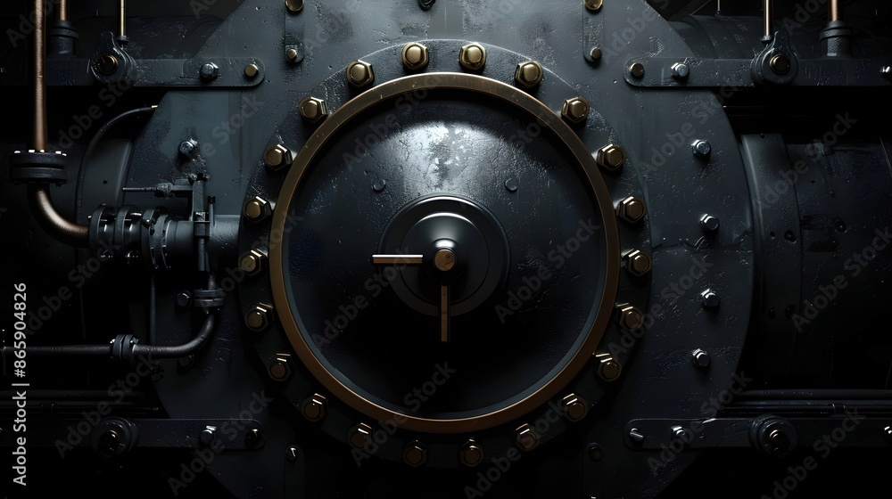 Dramatic Silhouette of Powerful Industrial Boiler with Gas Burner in Cinematic 3D Render Dramatic Silhouette of Powerful Industrial Boiler with Gas Burner in Cinematic 3D Render