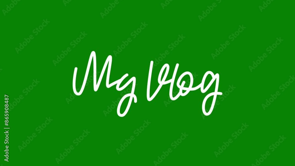my vlog text animation with green screen for footage my vlog text animation with green screen for footage