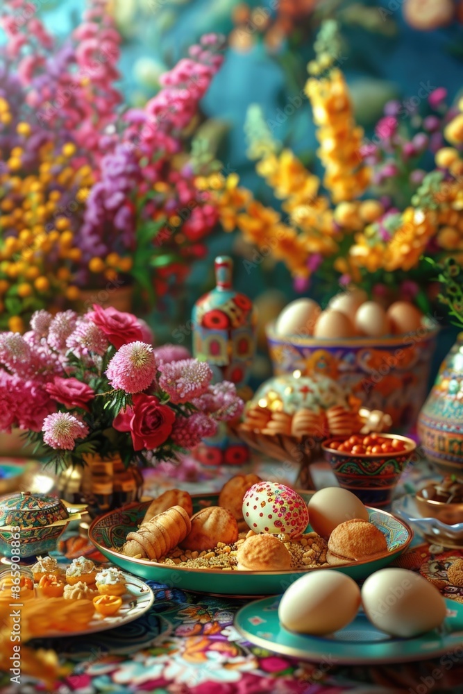 Food and Flowers Table Setting Food and Flowers Table Setting