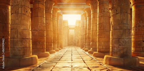 Ancient Egyptian Temple Hal...