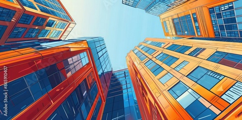 Tall Buildings Illustration