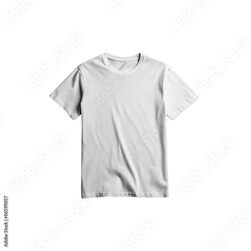 Plain White T-Shirt Mockup on Checkered Background