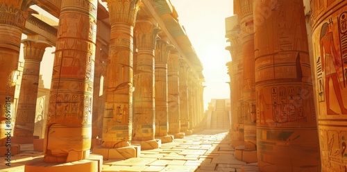 Ancient Egyptian Temple Ill...