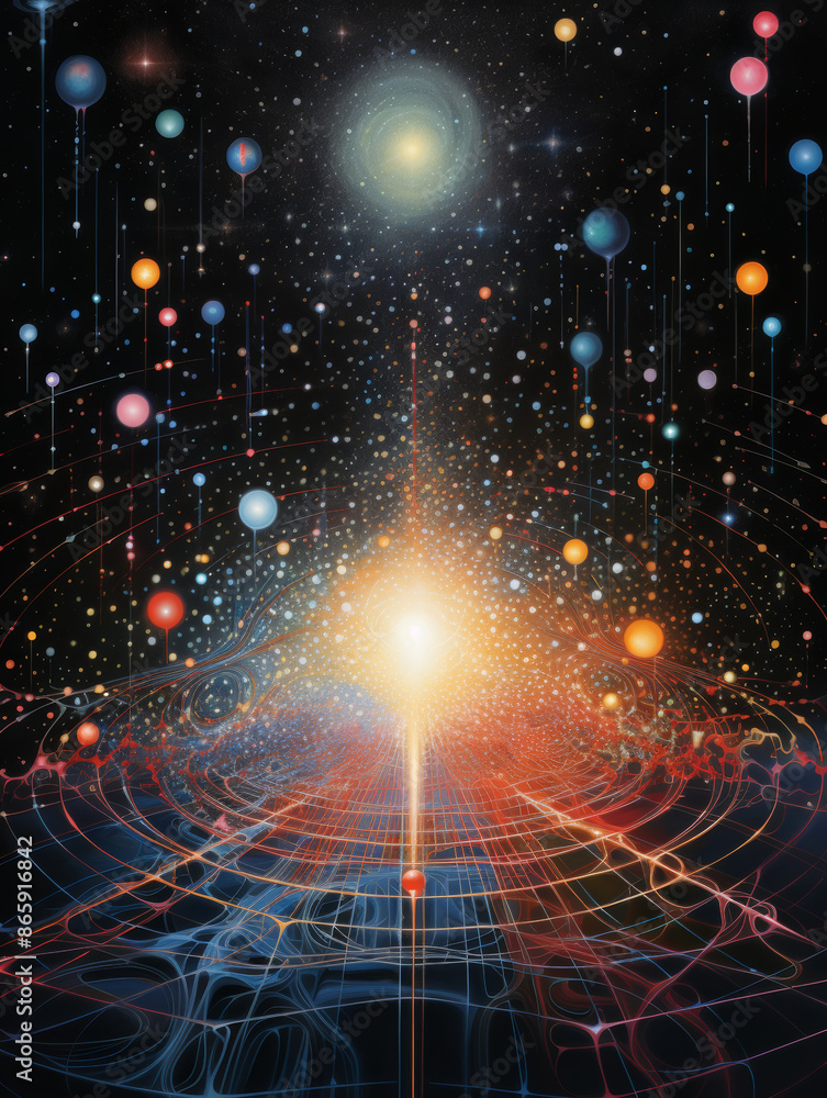 Obraz premium Abstract concept universe picture