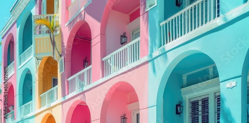 Colorful Building Facade wi...
