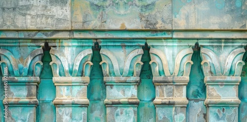 Weathered Stone Columns Arc...