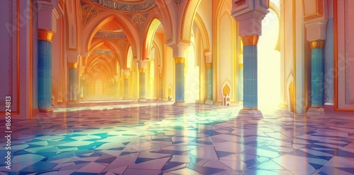 Golden Palace Interior Illu...