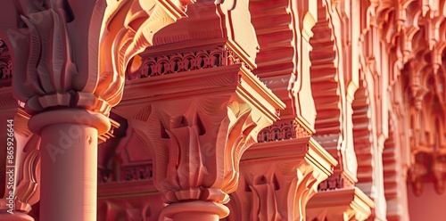 Red Arches 3D Illustration