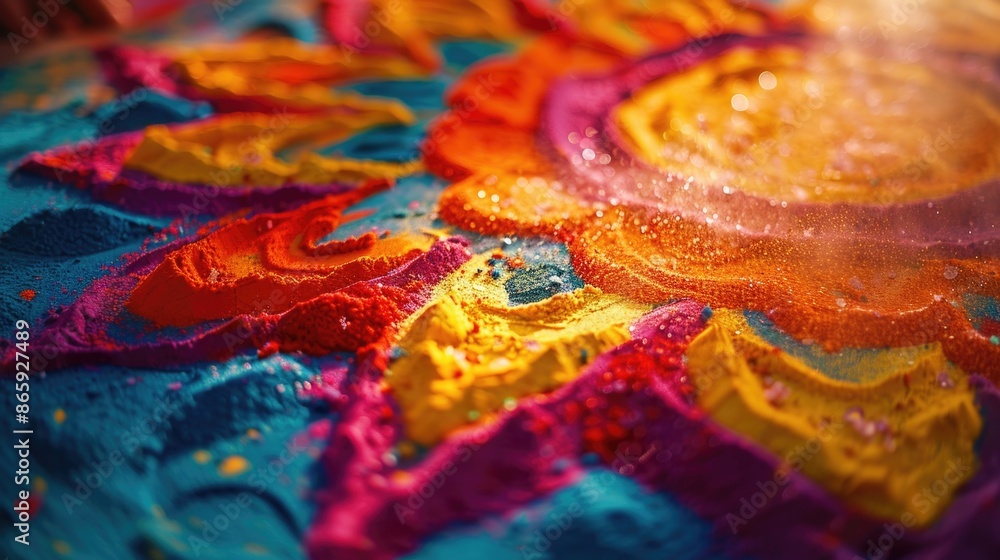 Colorful Cake Close Up Colorful Cake Close Up