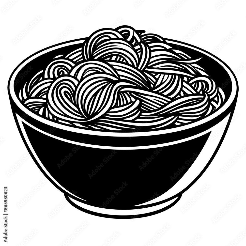 noodless outline coloring book page line art illustration digital drawing