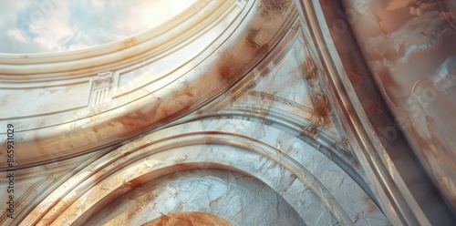 Arched Ceiling Detail with ...