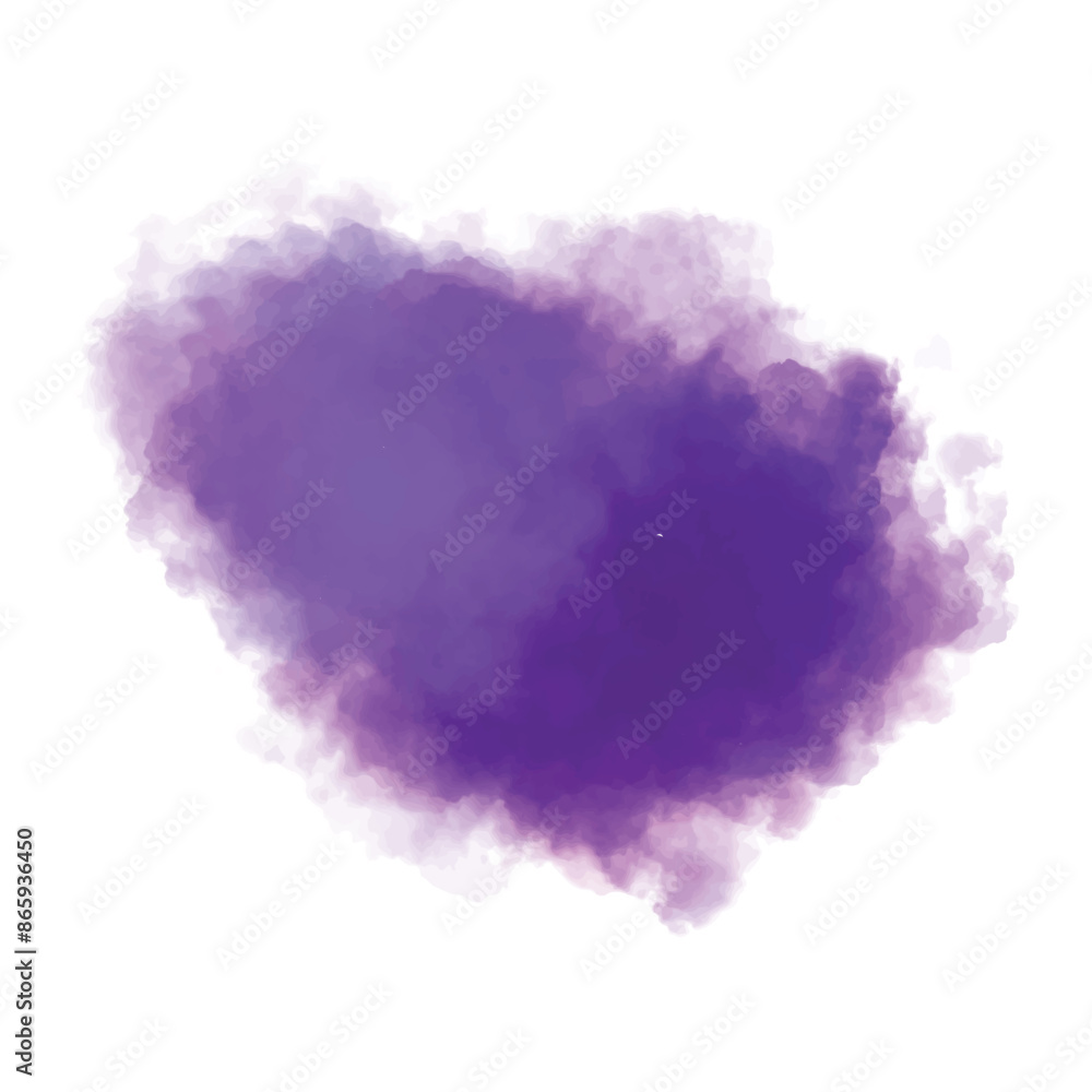 Fototapeta premium Abstract watercolor hand paint purple splash on white background