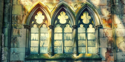 Gothic Architecture Stone W...