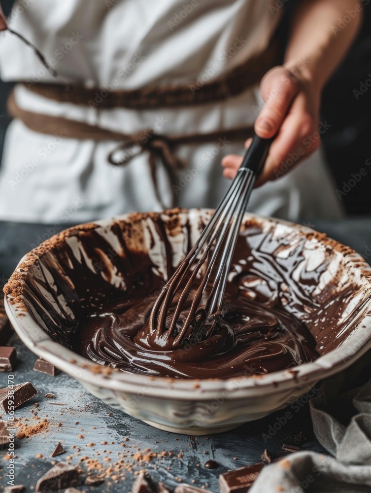 Fototapeta premium Whisking Chocolate