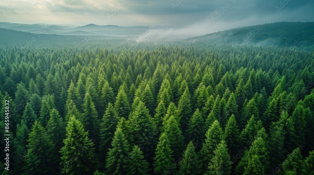 Drone shot capturing the vastness of the Russian taiga forest in Siberia Drone shot capturing the vastness of the Russian taiga forest in Siberia