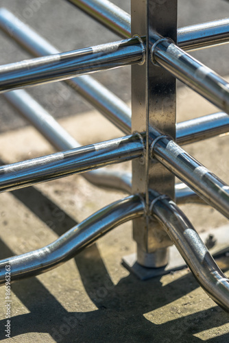 Detail of an old turnstile. © Trygve