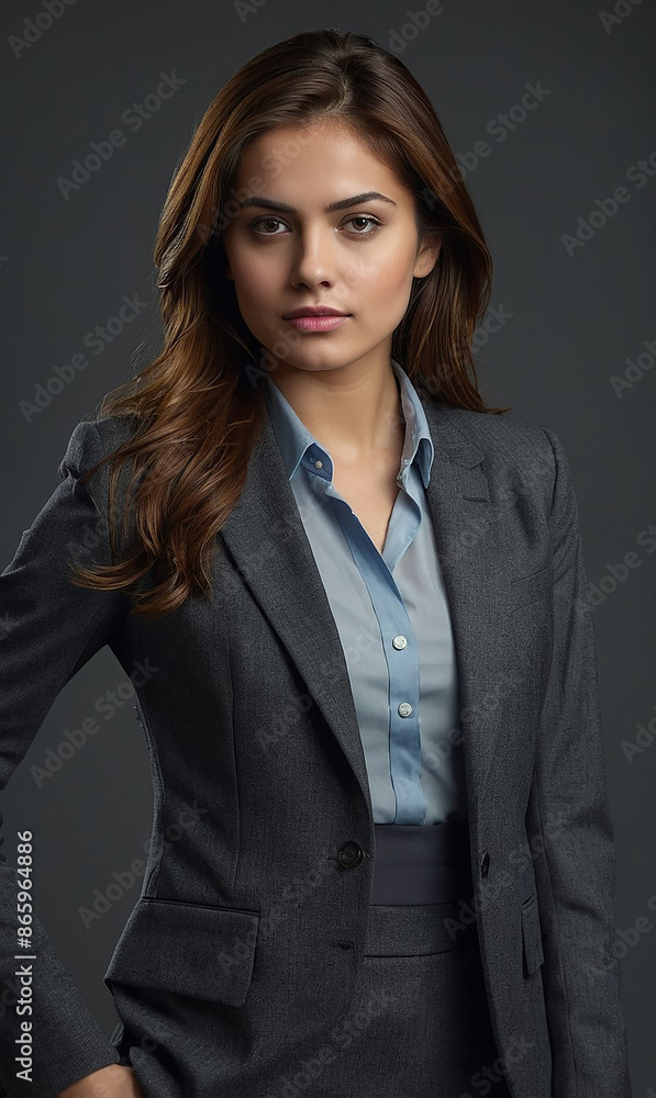 Portrait Of A Beautiful Lady in Business Attire with Charming Smile, A beautiful lady with office suit half, Beautiful woman with beautiful smile and dimple. Portrait Of A Beautiful Lady in Business Attire with Charming Smile, A beautiful lady with office suit half, Beautiful woman with beautiful smile and dimple.