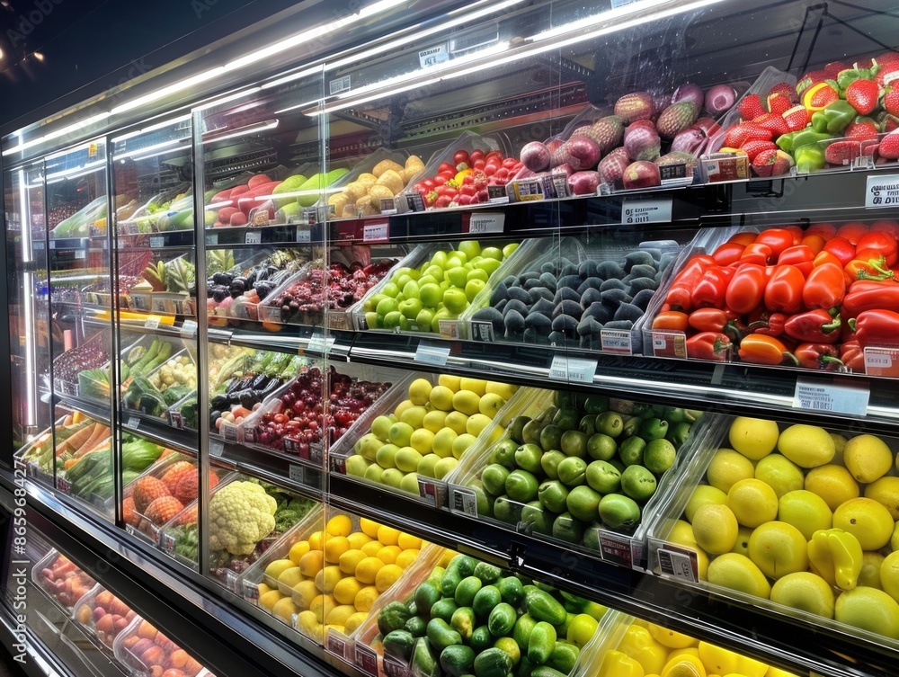 Fresh produce display Fresh produce display