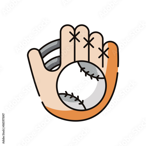Baseball Mitt vector icon