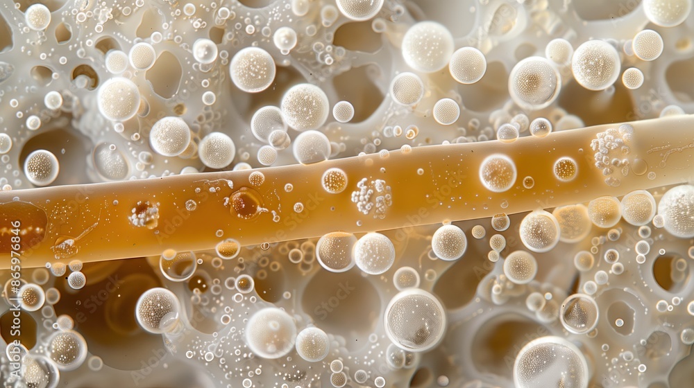 Microscopic photographs of bacteria and yeast. Microscopic photographs of bacteria and yeast.
