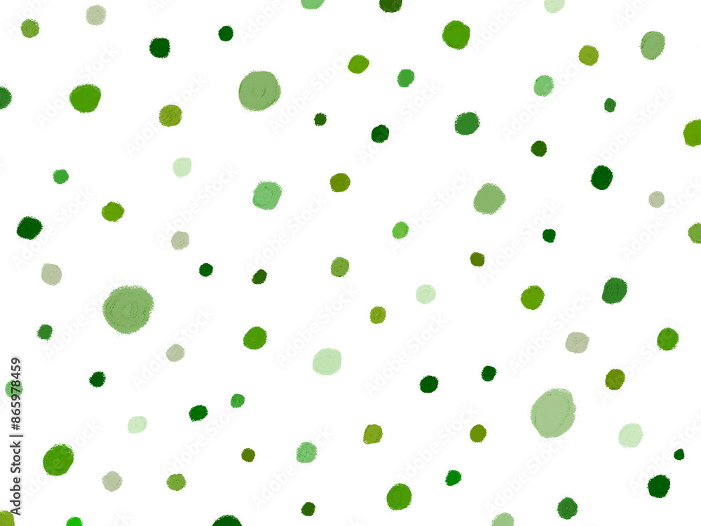 Green Polka Dots Backdrop, Hand Drawn Pattern, Circle, Drawing Green Polka Dots Backdrop, Hand Drawn Pattern, Circle, Drawing
