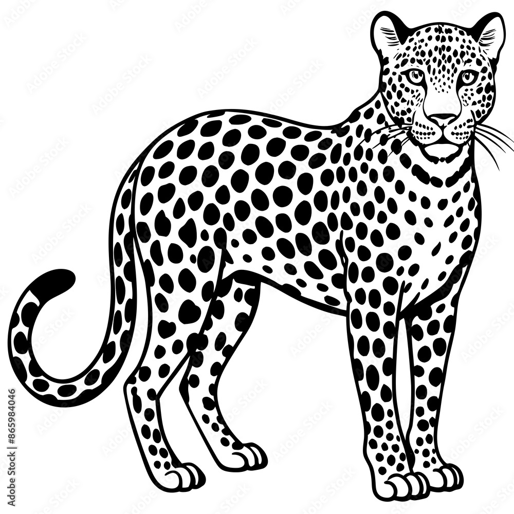 leopard cartoon isolated on white leopard cartoon isolated on white