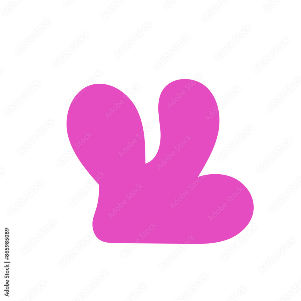 Pink abstract shape vectors Pink abstract shape vectors