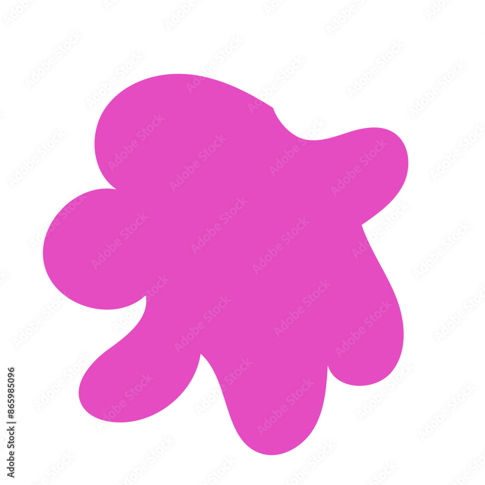 Pink abstract shape vectors