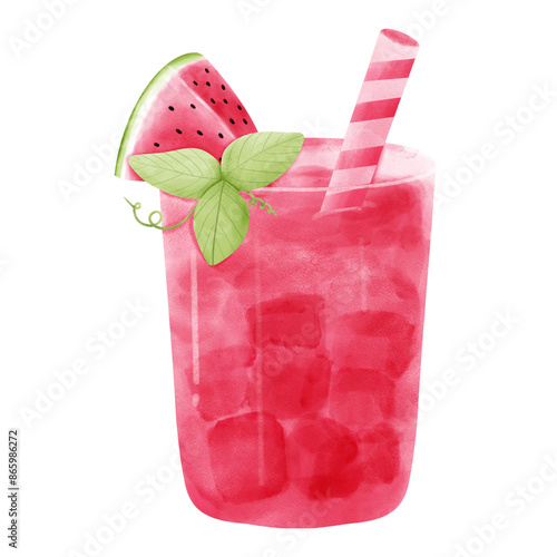 Summer season element melon illustration