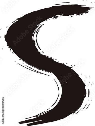 Messy alphabet letter S