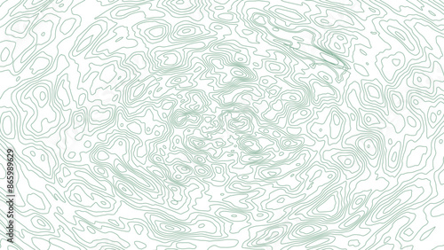 Trendy modern background and texture. Topographic light green linear background for design, abstraction with place for text.