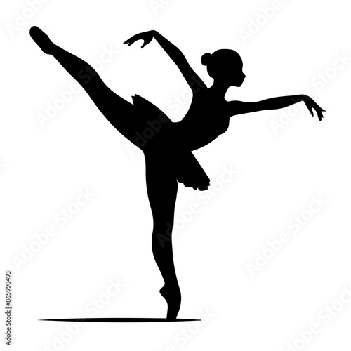 dancer girl vector design silhouette 