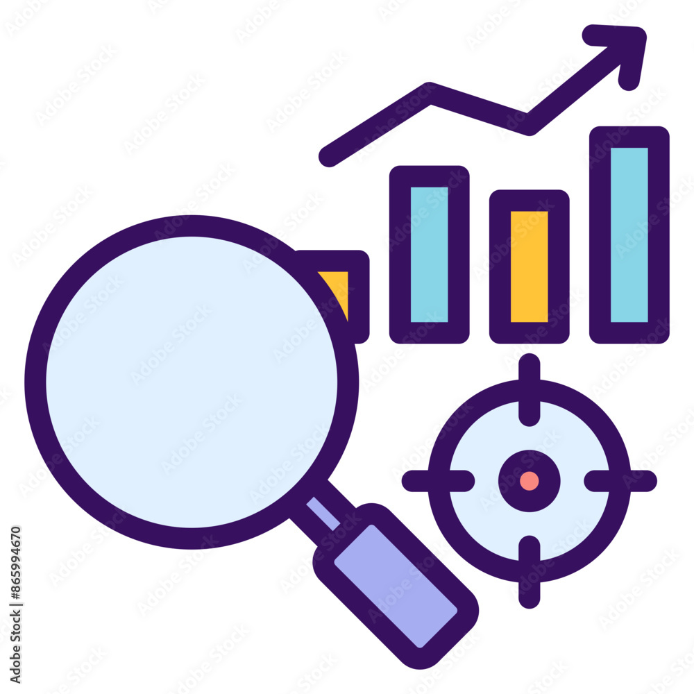 Marketing Analysis Icon Marketing Analysis Icon