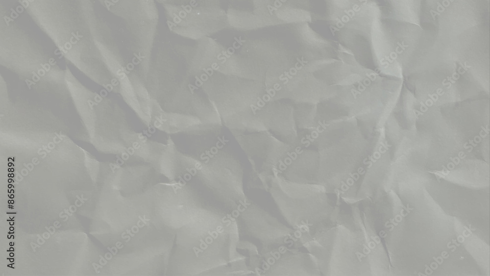 Fototapeta premium Recycled crumpled gray paper texture or paper background for design with copy space for text or image