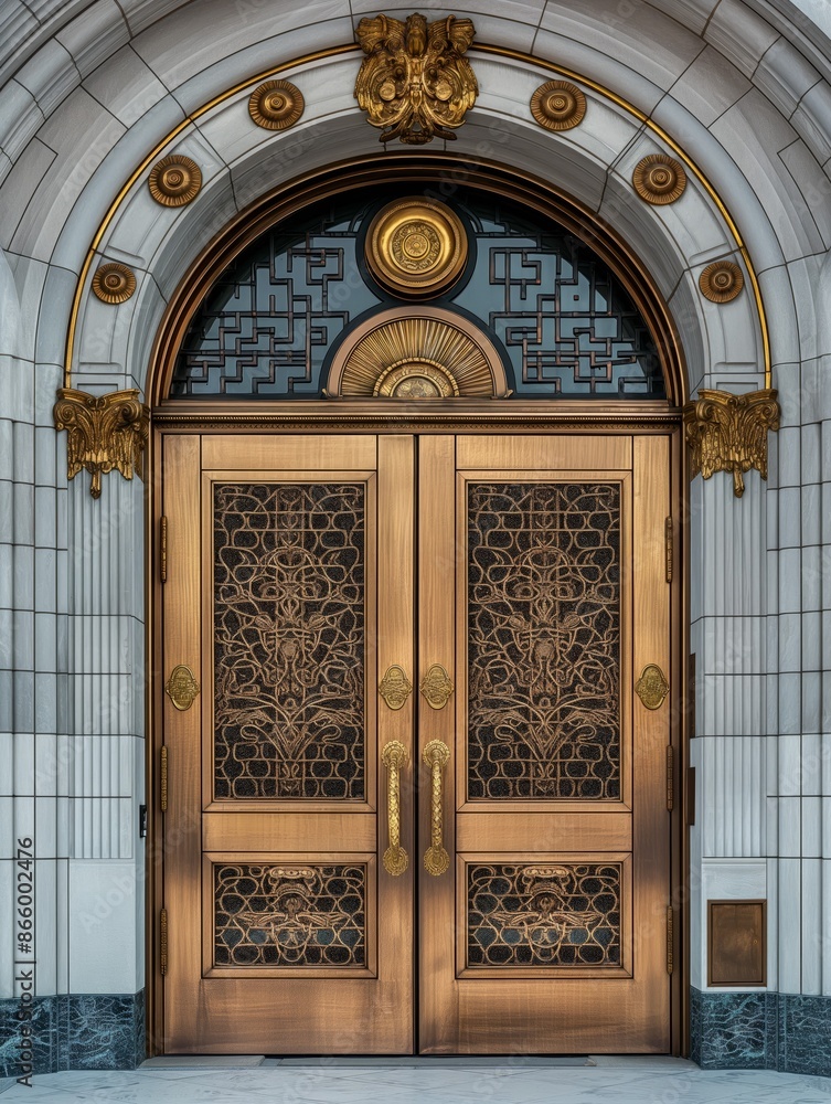 Fototapeta premium abstract architectural door entrance patterns