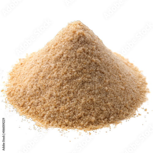 A pile of sand isolated on transparent background