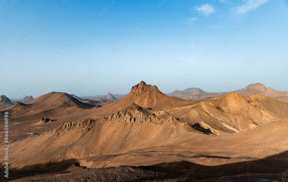 Rocky and sand mountains in the desert Rocky and sand mountains in the desert