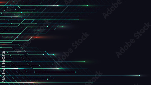 Tech speed line geometric abstract vector background