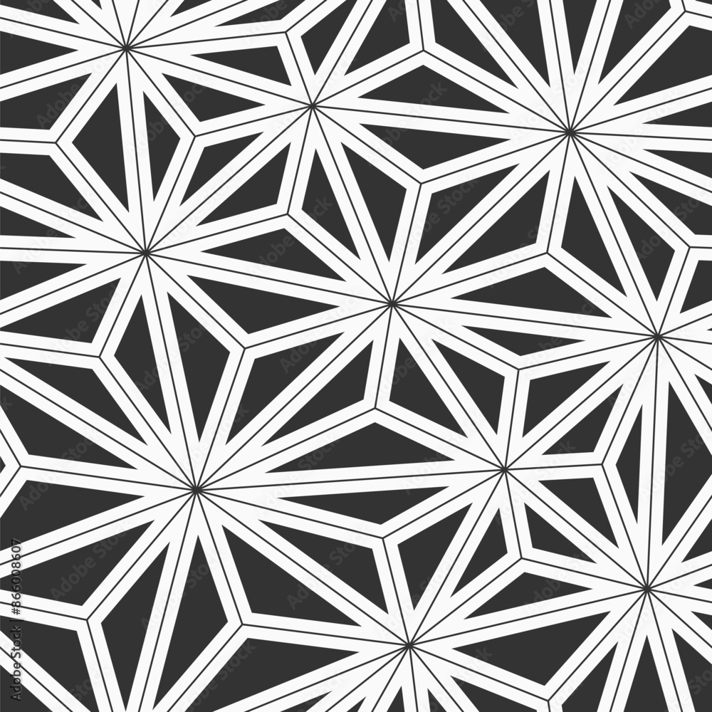 Abstract geometric low poly seamless vector pattern with triangles. Filled triangular shapes. Minimalistic design. Low poly art. Vector monochrome polygonal background. Abstract geometric low poly seamless vector pattern with triangles. Filled triangular shapes. Minimalistic design. Low poly art. Vector monochrome polygonal background.