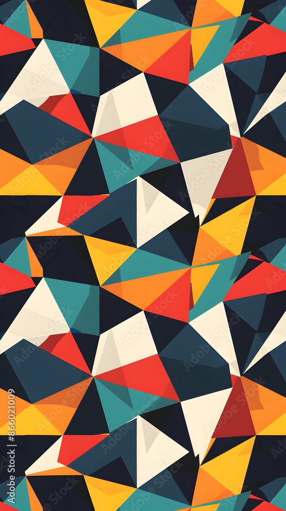 Fototapeta premium colorful gradient triangle on white background with space. Modern background for business or technology presentation. vector illustration